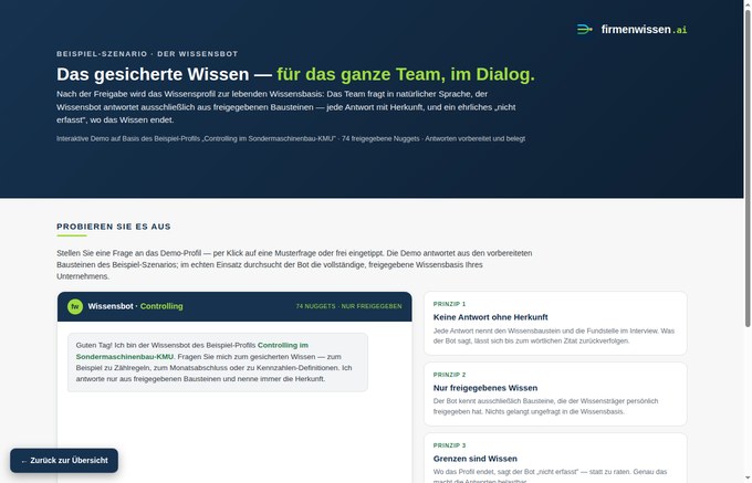 Vorschau Der Wissensbot (Controlling)