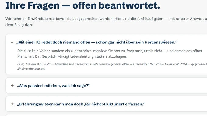 Vorschau: typische Einwände mit Antworten